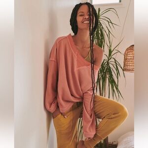 FREE PEOPLE RUGBY MATCH LONG SLEEVE